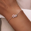 S925 Sterling Silver Cherry Blossom Bracelet Women Jewelry