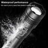Short Style Micro USB Charging Outdoor Waterproof P70 + COB LED Flashlight, Support Power Display & Telescopic Focusing & 7-level Brightness Adjustment