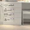4pcs Large Closet Logo Sticker Removable Personalized Clothes Organizer Banner Sticker