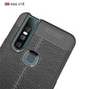 Litchi Texture TPU Shockproof Case for Vivo V15 (Black)