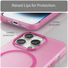For iPhone 14 Pro Max MagSafe Frosted Translucent TPU + PC Full Coverage Phone Case(Pink)