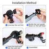 Car Phone Holder Air Outlet Car Navigation Bracket Instrument Panel Bracket, Style:Air Outlet(Black)