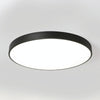Macaron LED Round Ceiling Lamp, White Light, Size:23cm(Black)
