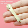 3 PCS Zinc Alloy Cosmetics Spoons Cream Split Spoon(Silver)