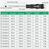 BOLEEI 8.0x200mm Phillips Heart Piercing Knockable Screwdriver Convertible Tool