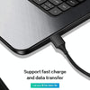 M11 5A USB to 8 Pin Nylon Braided Magnetic Data Cable, Cable Length: 1m (Silver)