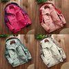 LSM-121 Women Autumn And Winter Jackets Grab Fleece Inner Lining Outdoor Hiking Clothes, Size:M(Rose Red)