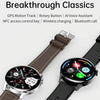 GW69 Smart Watch, Support BT Call / Heart Rate / Blood Pressure / Blood Oxygen(Sliver + Leather Strap Brown)