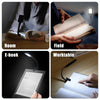 LED Reading Light Clip Book USB Charging Mini Bedside Learning Lamp(White)