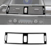 Car Middle Air Outlet Decorative Sticker for BMW X5 E70 2008-2013 / X6 E71 2009-2014, Left and Right Drive Universal(Black)