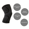 Comfortable Breathable Elastic Nylon Sports Knit Knee Pads, Size:XL(Black)