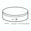 Electric Rotating Display Stand Electric Turntable , Specifications: Chinese Plug(Black)