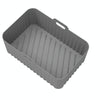 For Ninja DZ201 Air Fryer Silicone Liner Mat Reusable Basket Tray, Spec: Gray Thin Model (95g)