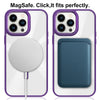 For iPhone 15 Plus Glaring CD Texture MagSafe Phone Case(Deep Purple)