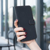 For Samsung Galaxy A22 5G Geometric Pattern RFID Leather Phone Case(Black)