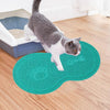 PVC Cat Litter Mat, Lake Blue, Anti-Skid, 26 x 45cm