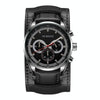 Ochstin 7229 Multifunctional Business Leather Wrist Wrist Waterproof Luminous Quartz Watch(Black+Black)
