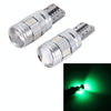 2PCS T10 3W 6 SMD 5630 LED Error-Free Canbus Car Clearance Lights Lamp, DC 12V(Green Light)