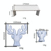D617 DIY Drop Mold Deer Antler Ornament Silicon Mold(Large+Small+Wooden Bracket)