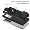 For Samsung Galaxy S25 Ultra 5G Stereoscopic Holder Sliding Camshield Phone Case(Black)
