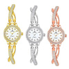 BS Bee Sister FA1531  Butterfly Cross Full Diamond Ladies Watch Bracelet Watches(Silver)