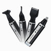 SPORTSMAN Four-in-one Rechargeable Ear Nose Trimmer Electric Shaver Beard Face Eyebrows Hair Trimmer For Men, US Plug(Black, 110V)