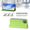 For Samsung Galaxy M33 5G Global RC01 Dual-Folded Magnetic Suction RFID Leather Phone Case(Grass Green)