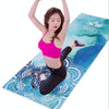 Printed Soft Yoga Mat Non-Slip Yoga Towel, Size: 185 x 65cm(Fishing)