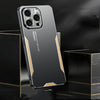 For iPhone 12 Blade Series TPU Hybrid Metal Phone Case(Silver)