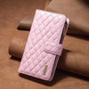 For Samsung Galaxy A56 5G Diamond Lattice Zipper Wallet Leather Flip Phone Case(Pink)
