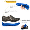 PVC + EVA Material Wading Beach Shoes Couple Breathable Slippers, Size: 42(Black+Red)