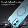 For iPhone 11 MagSafe Frosted Translucent TPU + PC Full Coverage Phone Case(Blue)