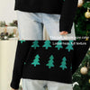 Women Pullover Jacquard Christmas Tree Knitwear Long Sleeve Knit Sweater, Size: XL(Black)