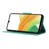 For Samsung Galaxy A36 5G Butterfly Flower Pattern Flip Leather Phone Case(Green)