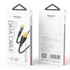 YESIDO CA104 2.4A USB to 8 Pin Transparent Charging Data Cable, Length:1.2m(Black)