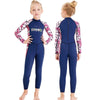 DIVE & SAIL Children Outdoor Sunscreen Long Sleeve Speed Dry Diving Suit, Size: L(Navy)