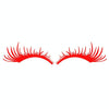 1pair Car Big Lamp Eyebrow Sticker Sexy Eye Eyelash Car Sticker(Red)