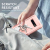 For Samsung Galaxy S10+ 3 in 1 PC + TPU Phone Case with Ring Holder(Pink)