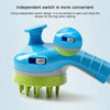 Pet Shower Brush with Nozzle, Orange - Dog & Cat Grooming