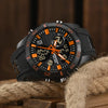SANDA 791 Watch Genuine Fashion Sports Multifunction Electronic Watch Popular Men luminous Wrist Watch(Orange)