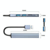 ORICO AH-A12F USB 3.0x1 + USB 2.0x2 + TF Card to USB 3.0 HUB Adapter(Space Gray)