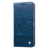 For Xiaomi Redmi Note 9 Business Style Oil Wax Texture Horizontal Flip Leather Case with Holder & Card Slots & Wallet(Royal Blue)