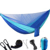 Portable Outdoor Parachute Hammock with Mosquito Nets (Dark Blue + Baby Blue)