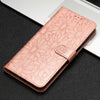 For Samsung Galaxy A24 4G Daisy Embossed Leather Phone Case(Rose Gold)