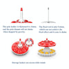 Household Suction Cup Self-Training Elastic Flexible Shaft Children Parent-Child Training Table Tennis Trainer, Style: 3 Poles 8 Balls (Red)