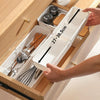 Drawer Fixed Retractable Storage Box With Divider Tableware Organizer, Style: Narrow Model