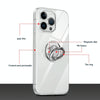For iPhone 15 Pro Max Ring Holder TPU Phone Case(Transparent)