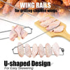 1pcs 304 Stainless Steel Outdoor Barbecue Chicken Wing Fork Grill BBQ Grill Tools