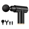 Fascia Massager Mini Electric Muscle Massager Portable Fitness Muscle Relaxing Massager Button(Dark Night Black)