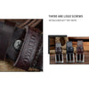 COWATHER XF018 Men Casual Business Pin Buckle Cowhide Belt,Length: 115cm(Coffee Color)
